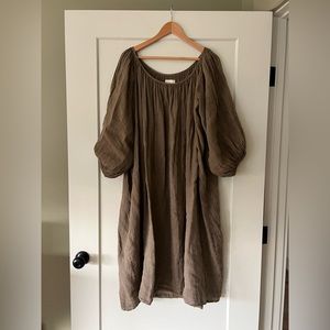 Rudy Jude Gather Dress in Moss